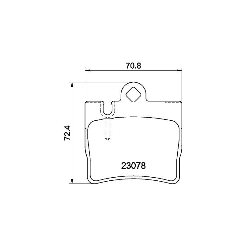 Pastiglie freno asse posteriore - HELLA
