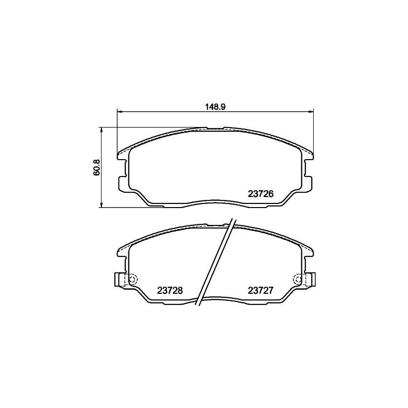 Pastiglie freno asse anteriore - HELLA