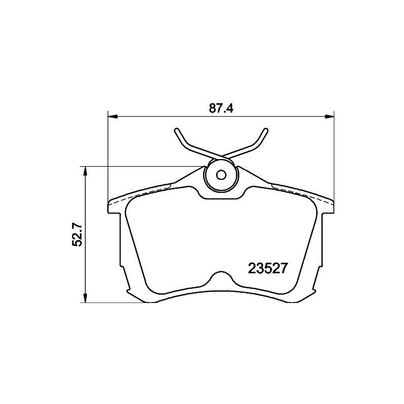 Pastiglie freno asse posteriore - HELLA