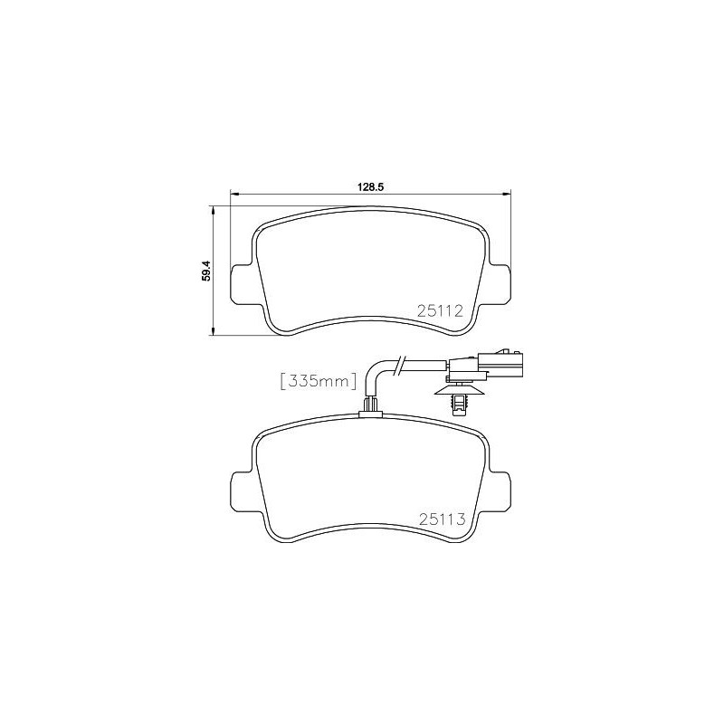 Pastiglie freno asse posteriore - HELLA