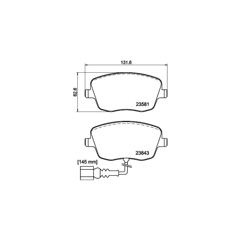 Pastiglie freno asse anteriore - HELLA