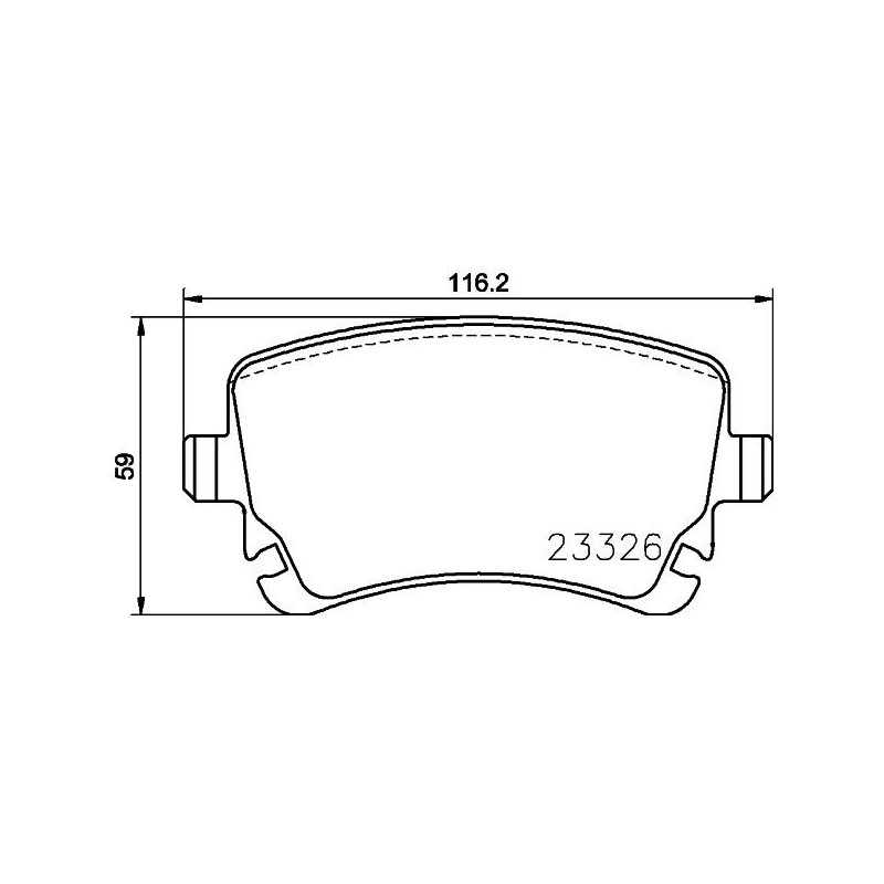 Pastiglie freno asse posteriore - HELLA