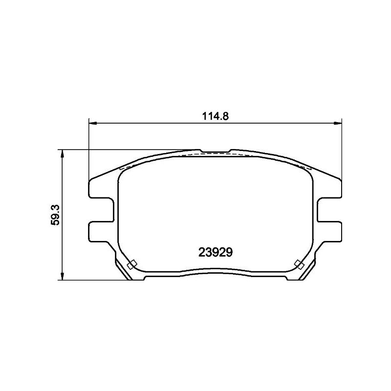 Pastiglie freno asse anteriore - HELLA