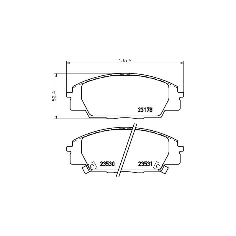 Pastiglie freno asse anteriore - HELLA