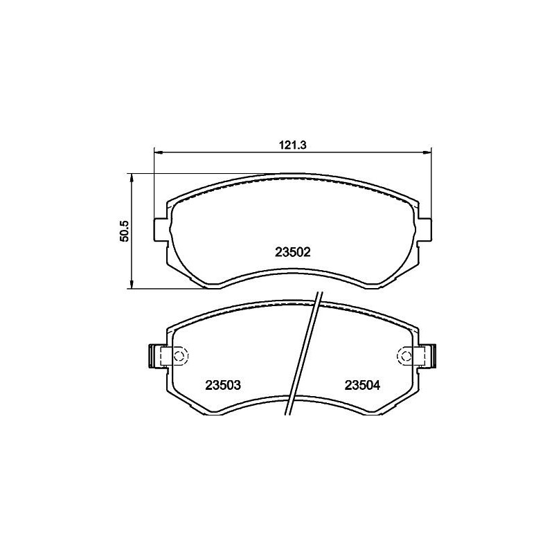 Pastiglie freno asse posteriore - HELLA