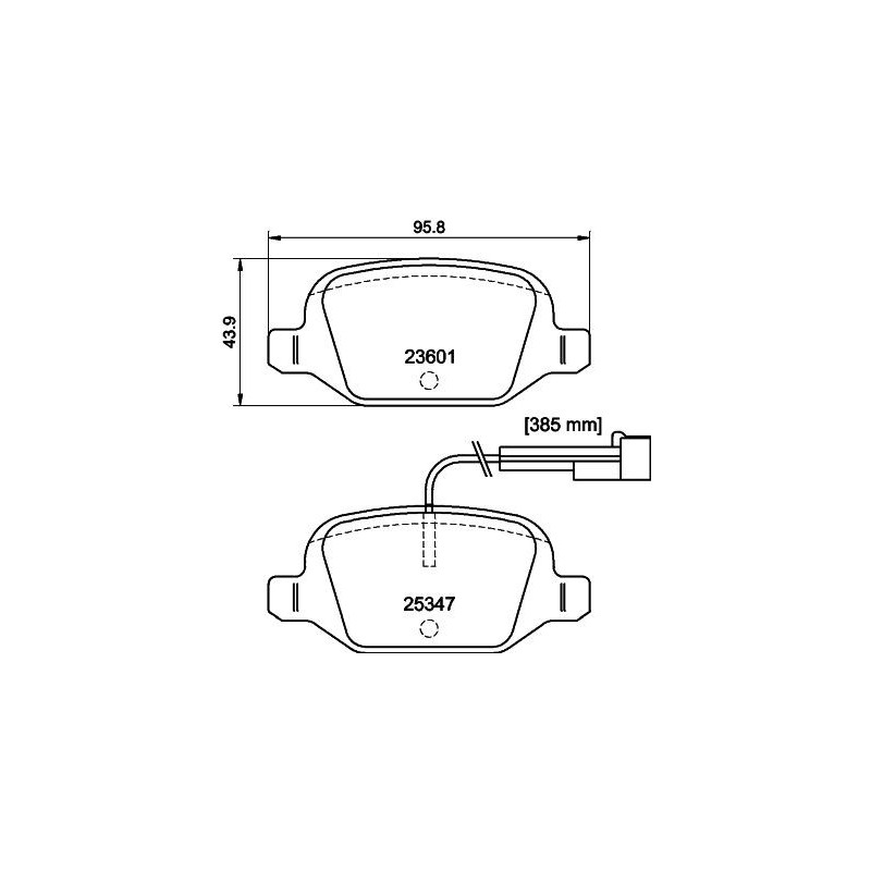 Pastiglie freno asse posteriore - HELLA