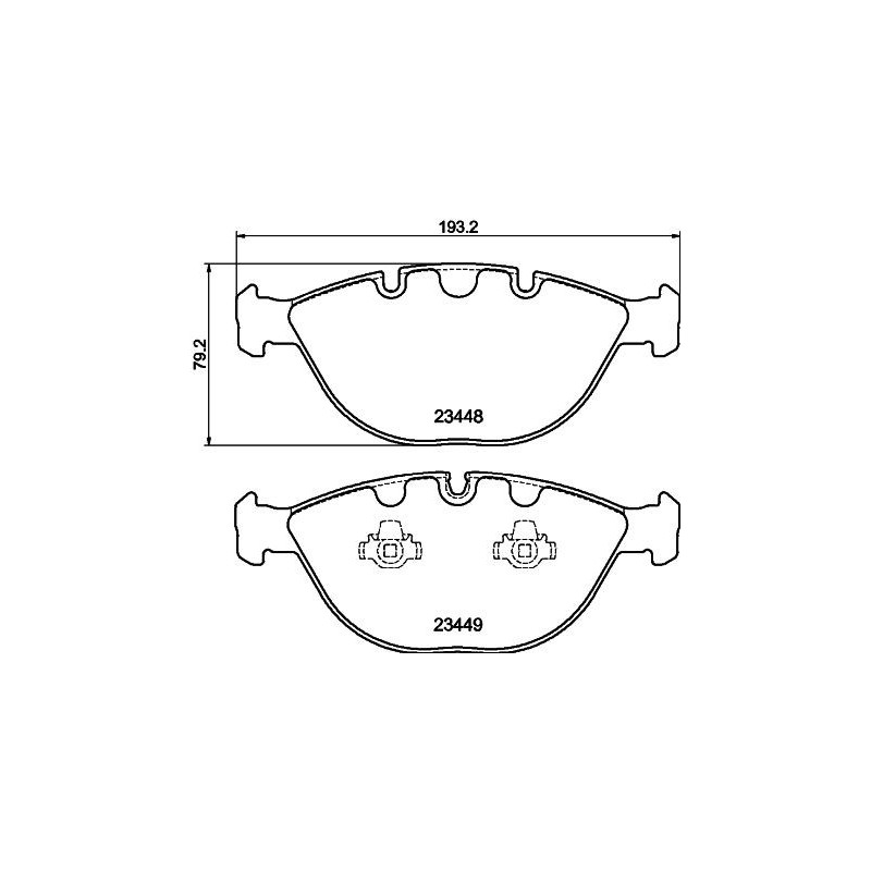 Pastiglie freno asse anteriore - HELLA
