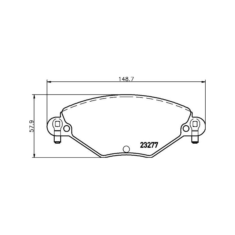 Pastiglie freno asse anteriore - HELLA