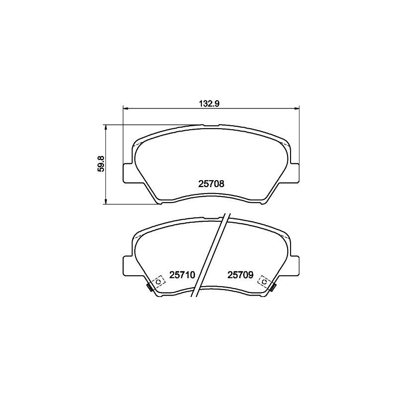 Pastiglie freno asse anteriore - HELLA