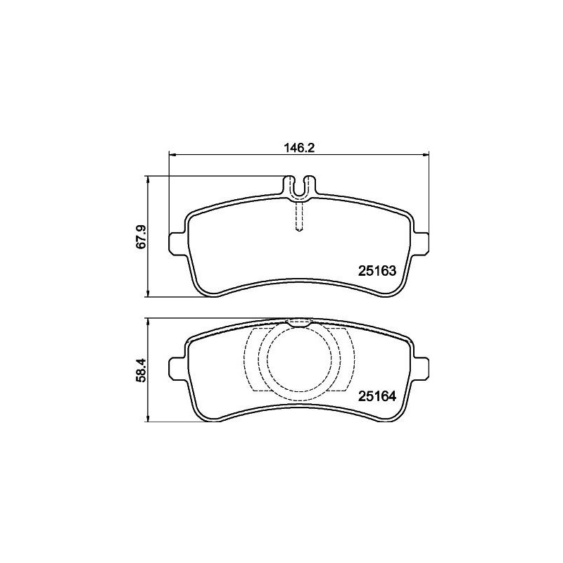 Pastiglie freno asse posteriore - HELLA