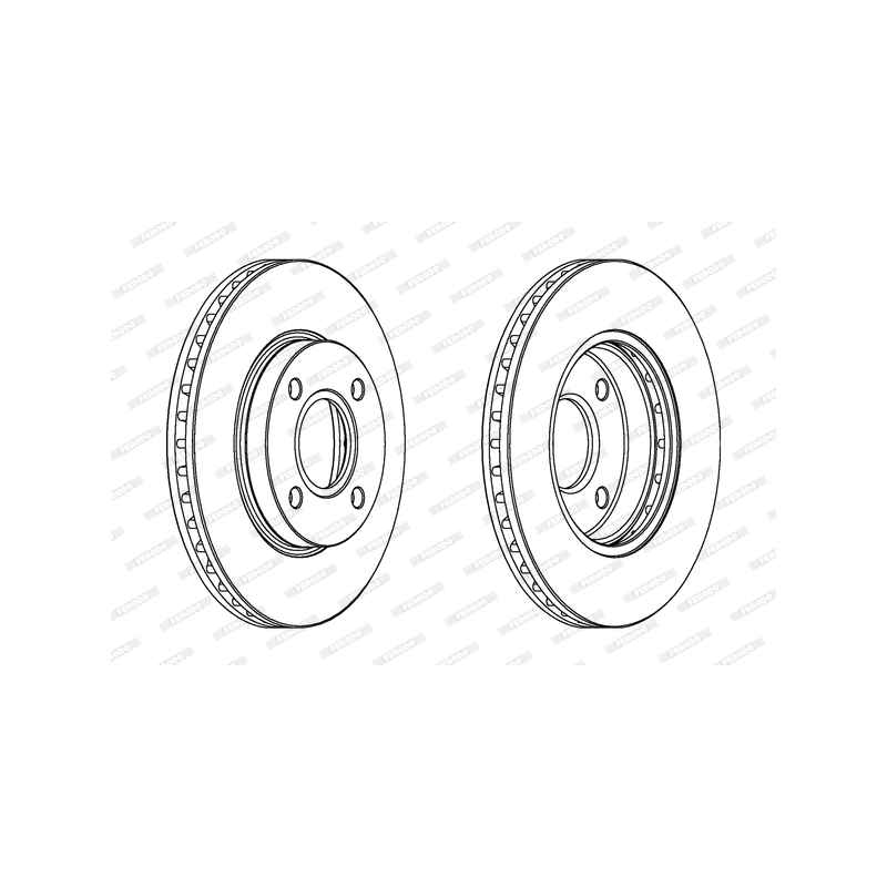 Disco freno asse anteriore - FERODO