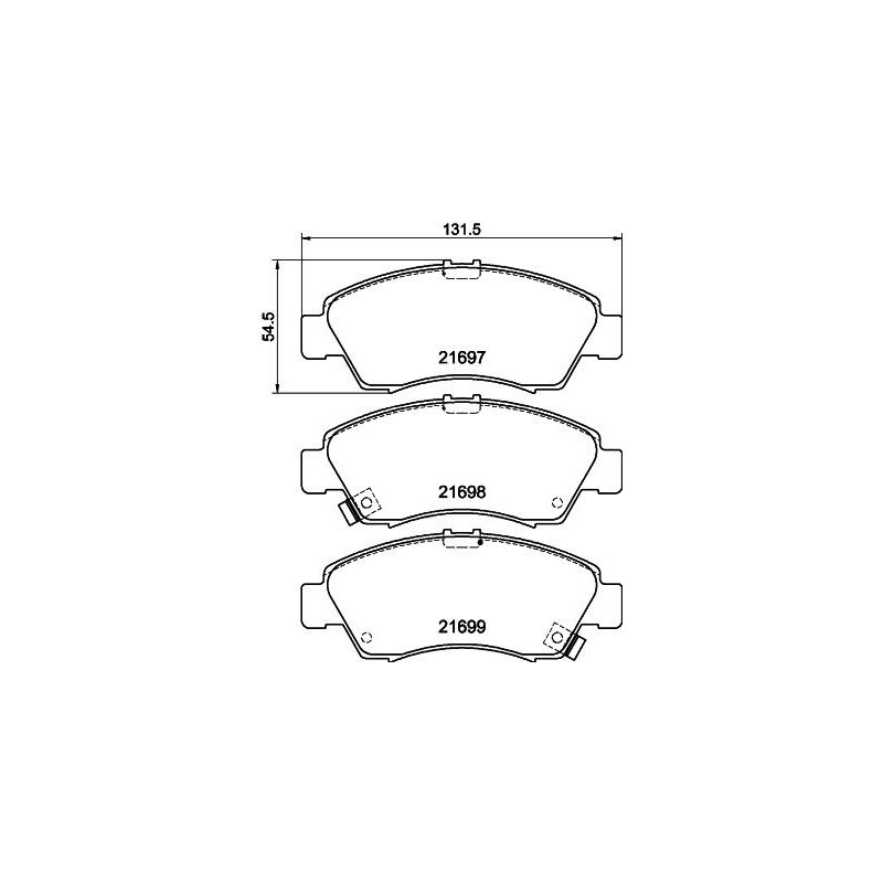 Pastiglie freno asse anteriore - HELLA