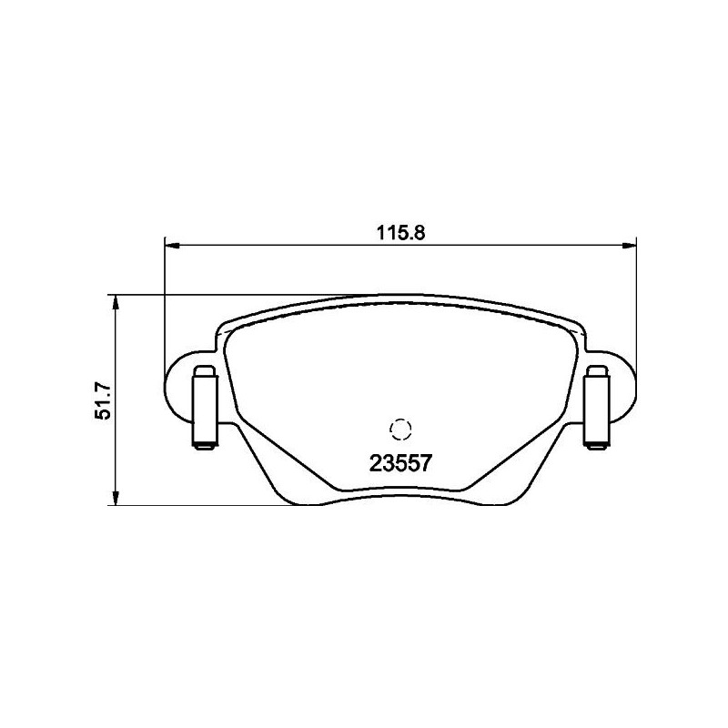 Pastiglie freno asse posteriore - HELLA