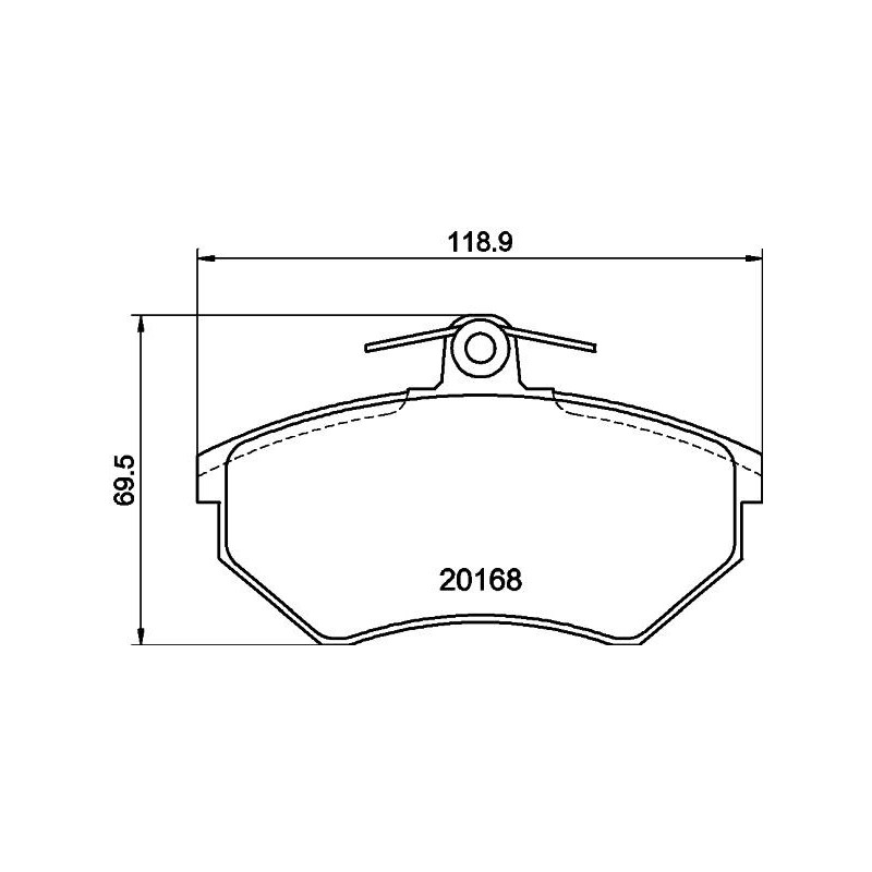 Pastiglie freno asse anteriore - HELLA