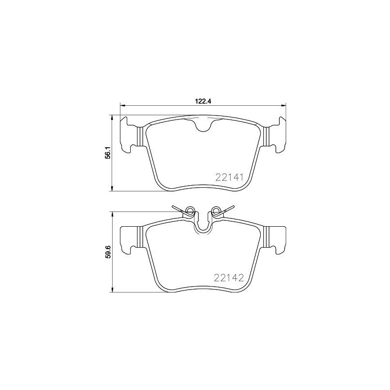 Pastiglie freno asse posteriore - HELLA