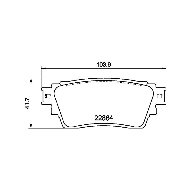 Pastiglie freno asse posteriore - HELLA