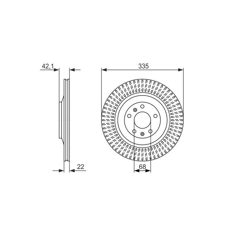Disco freno asse posteriore - BOSCH