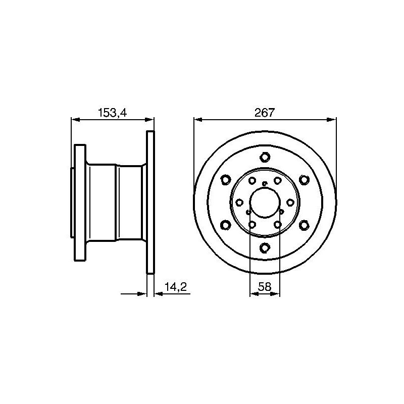 Disco freno asse posteriore - BOSCH