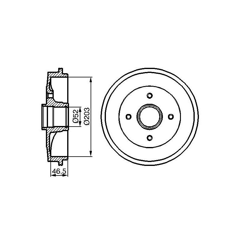 Tamburo freno - BOSCH