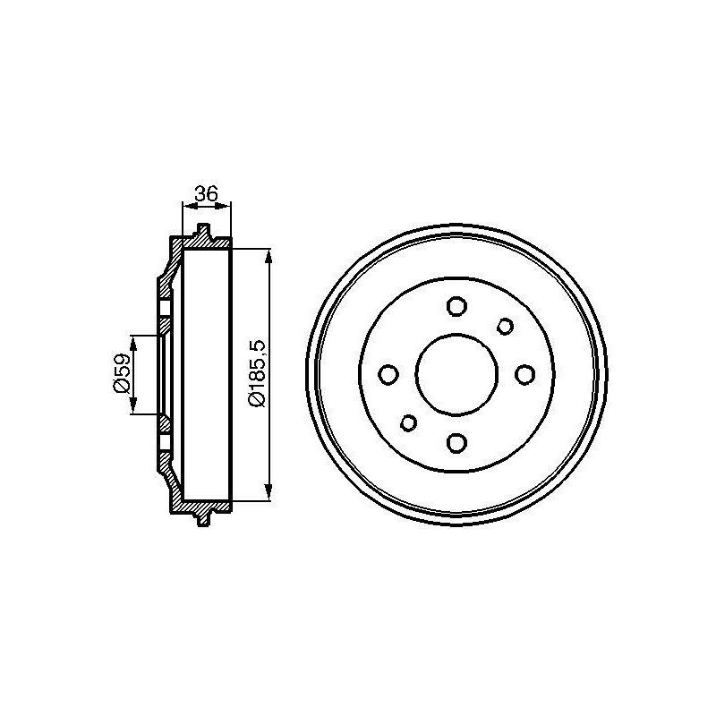 Tamburo freno - BOSCH