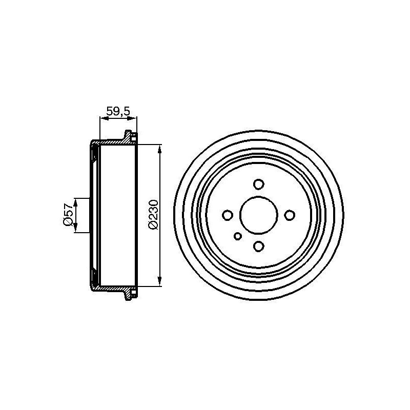 Tamburo freno - BOSCH