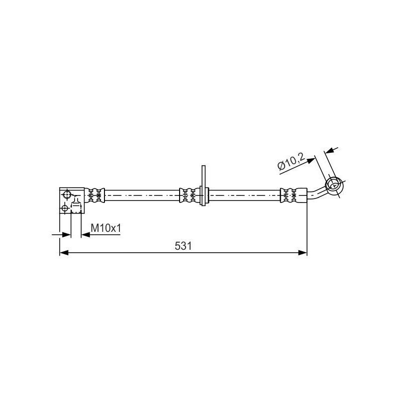 Flessibile freno asse anteriore - BOSCH