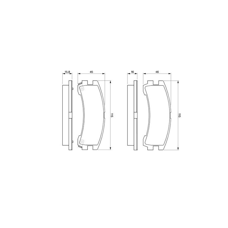 Pastiglie freno asse posteriore - BOSCH