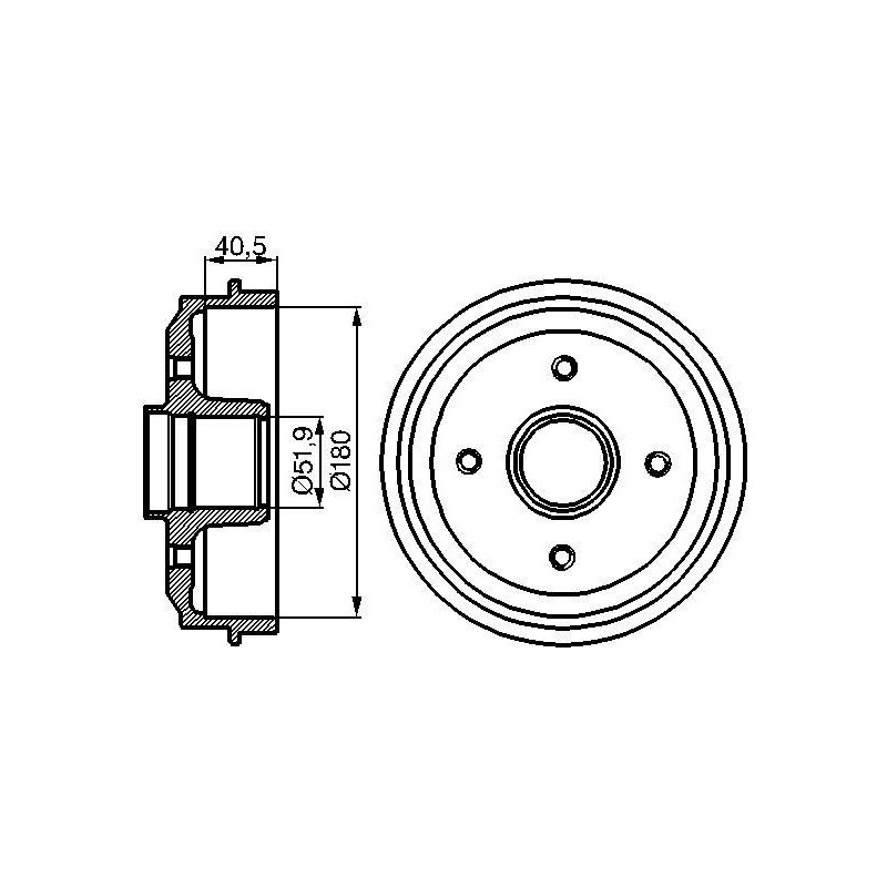 Tamburo freno - BOSCH