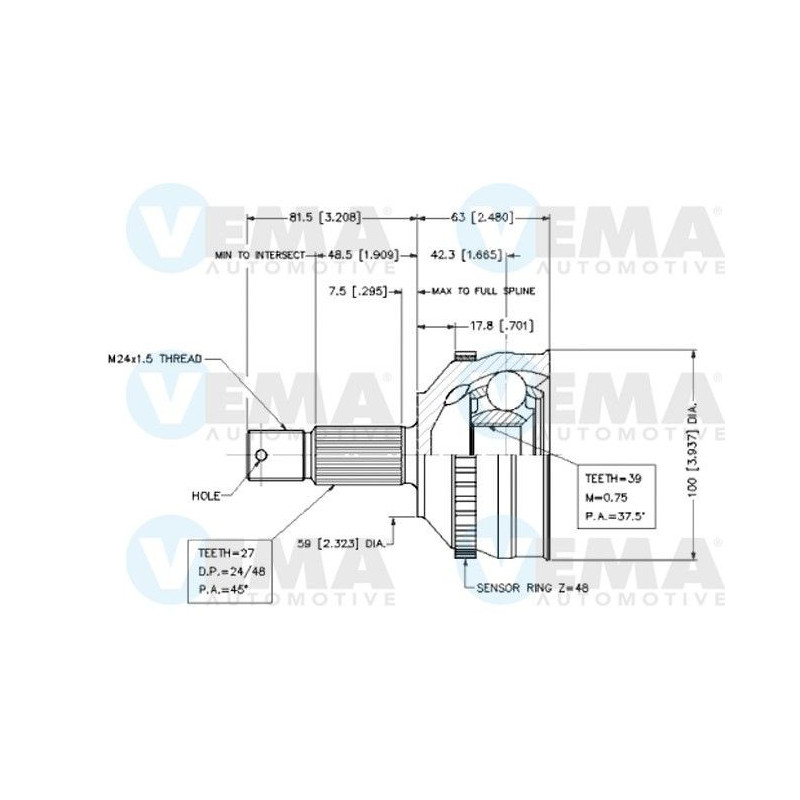 Giunto omocinetico - VEMA