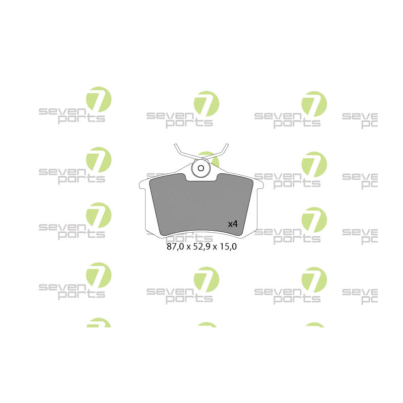 Pastiglie freno asse posteriore - SEVEN