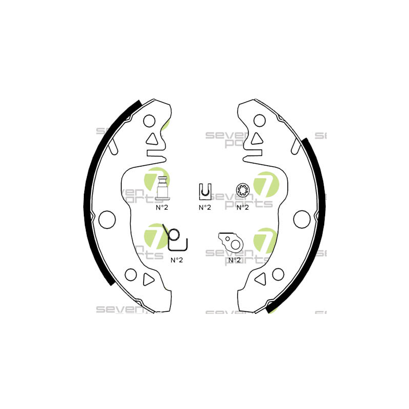 Ganasce freno - SEVEN