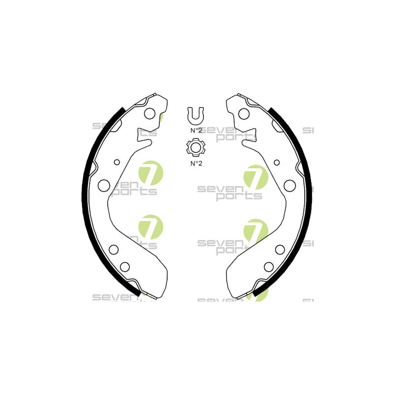 Ganasce freno - SEVEN