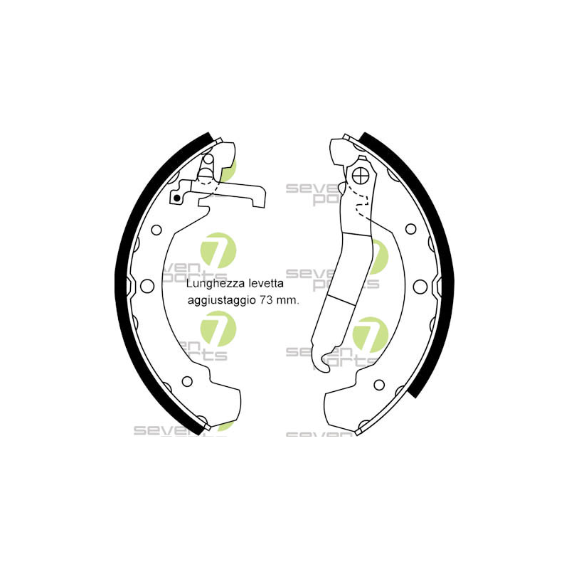 Ganasce freno - SEVEN