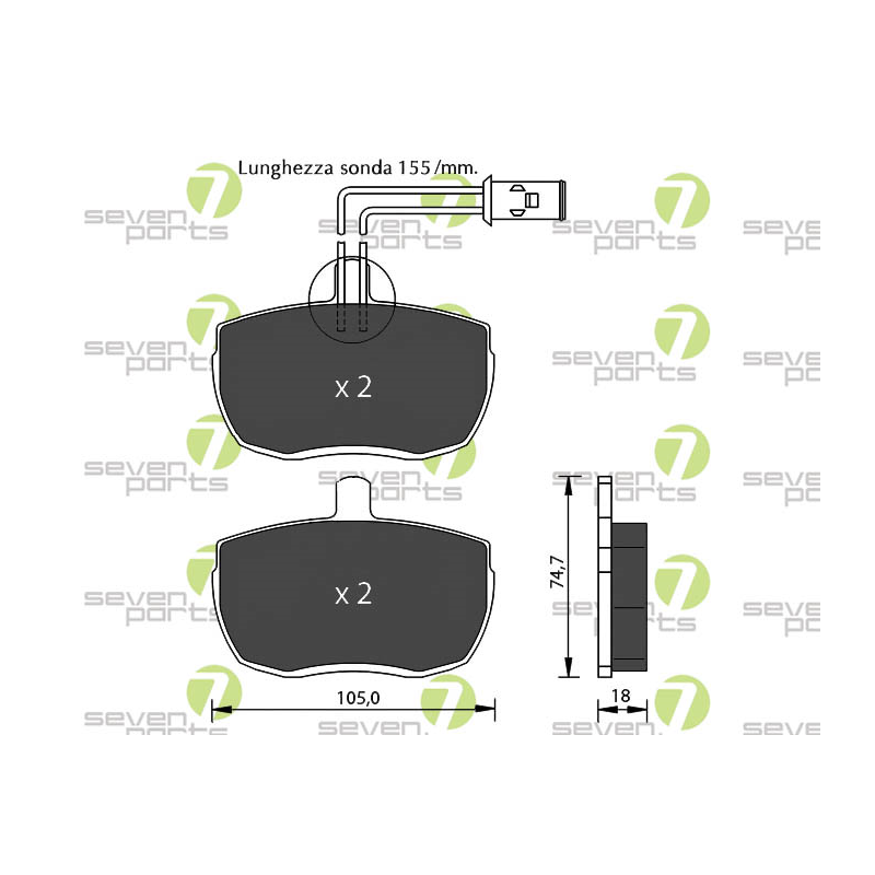 Ganasce freno - SEVEN