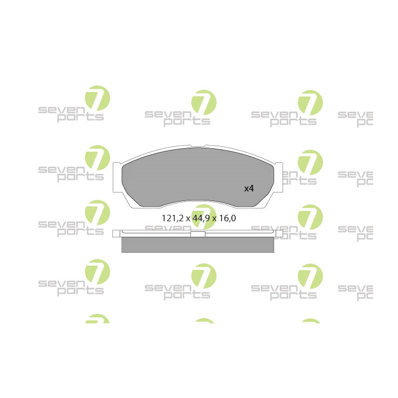 Pastiglie freno asse anteriore - SEVEN