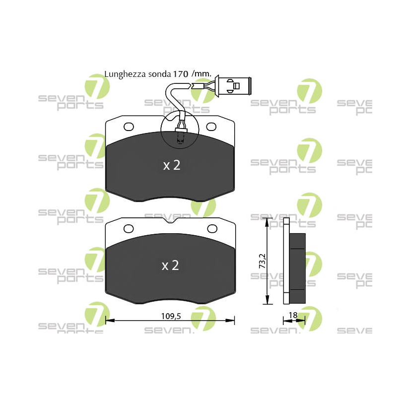 Ganasce freno - SEVEN