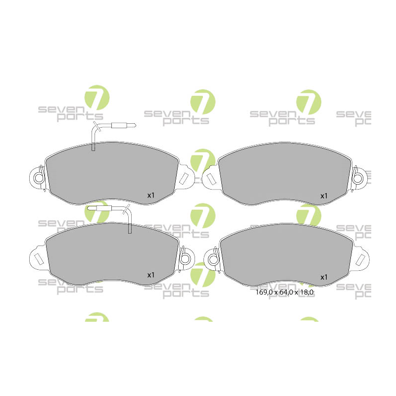 Pastiglie freno asse anteriore - SEVEN
