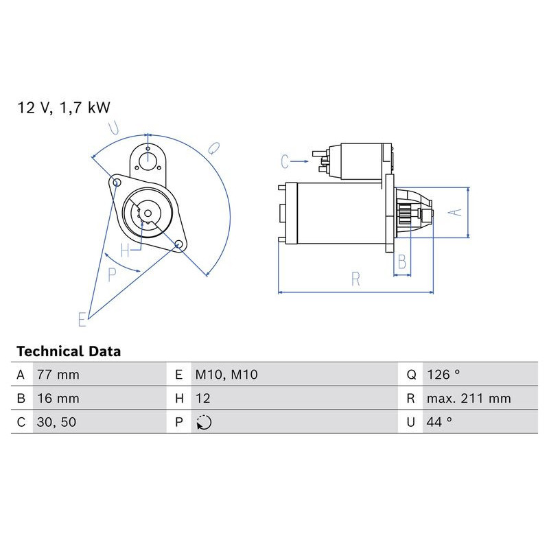Motorino avviamento - BOSCH