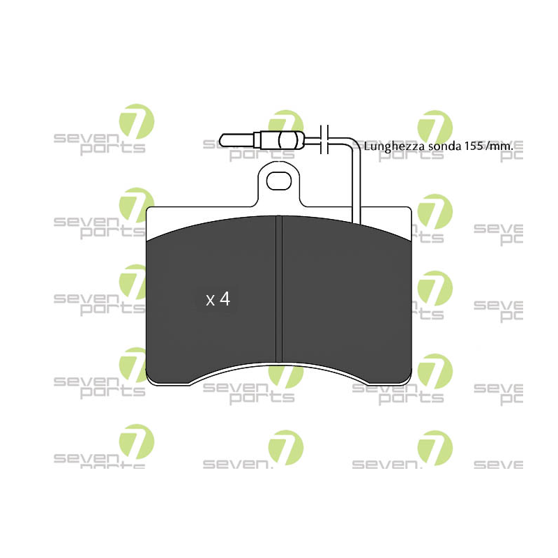 Pastiglie freno asse anteriore - SEVEN