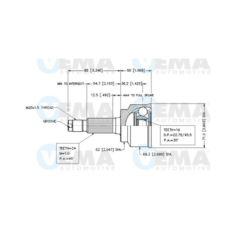 Giunto omocinetico - VEMA