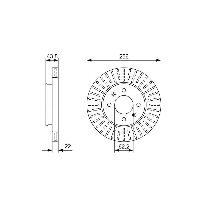 Disco freno asse anteriore - BOSCH