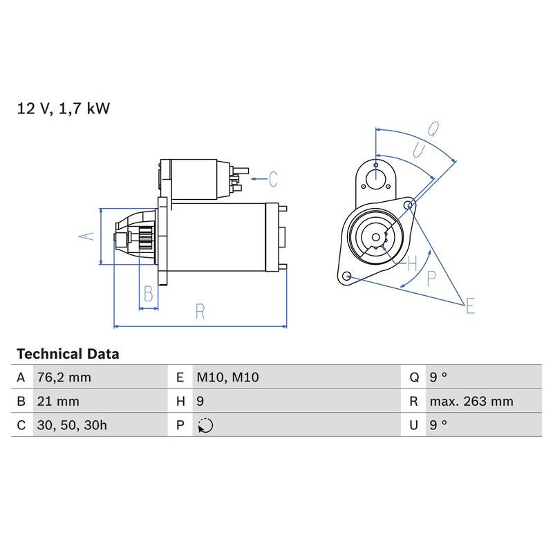 Motorino avviamento - BOSCH