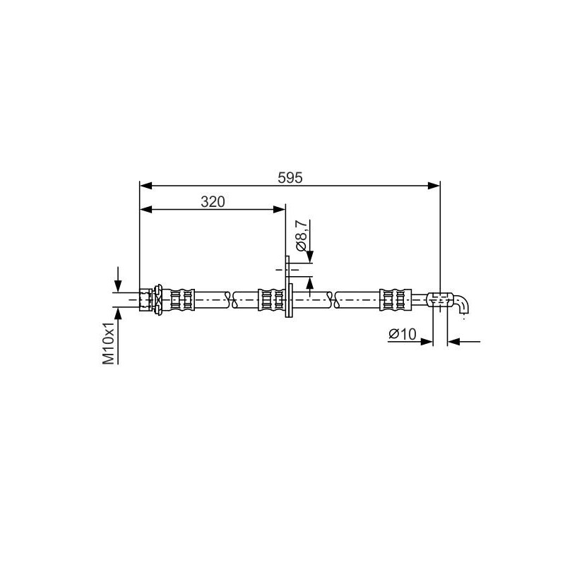Flessibile freno asse anteriore - BOSCH
