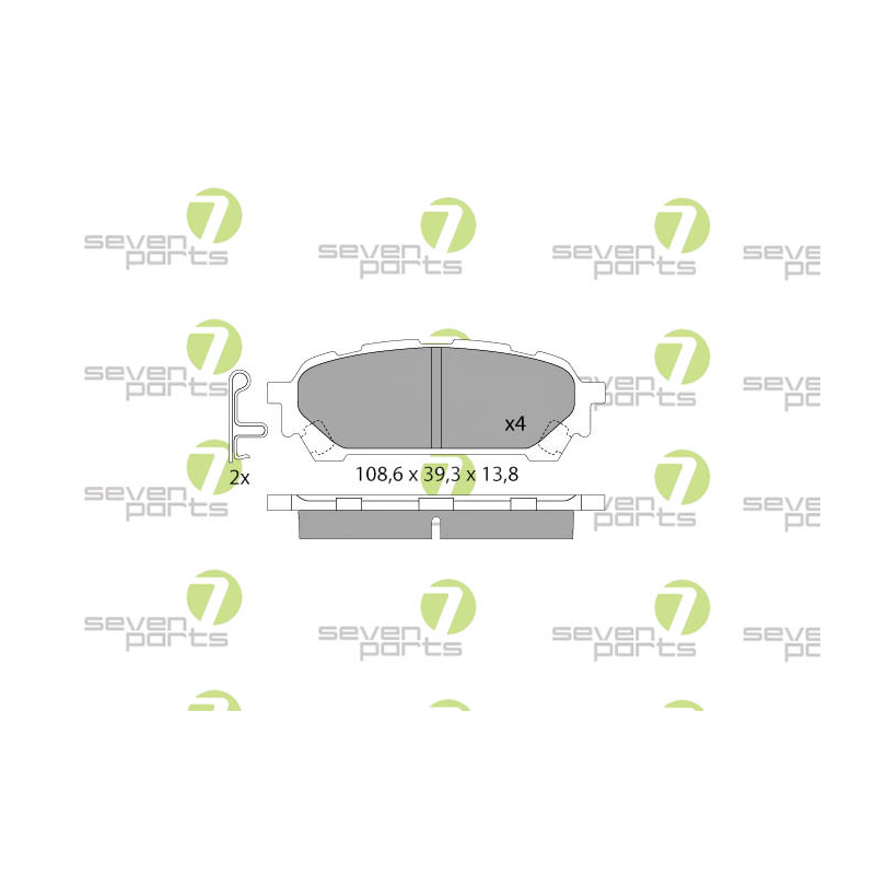 Pastiglie freno asse posteriore - SEVEN