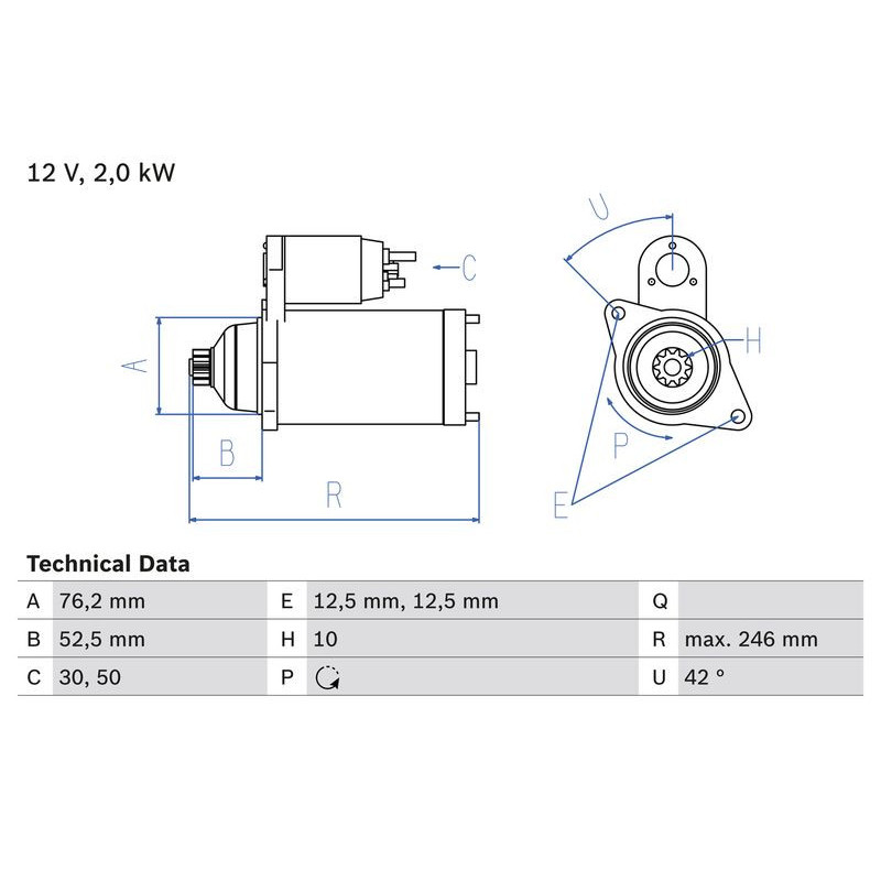 Motorino avviamento - BOSCH