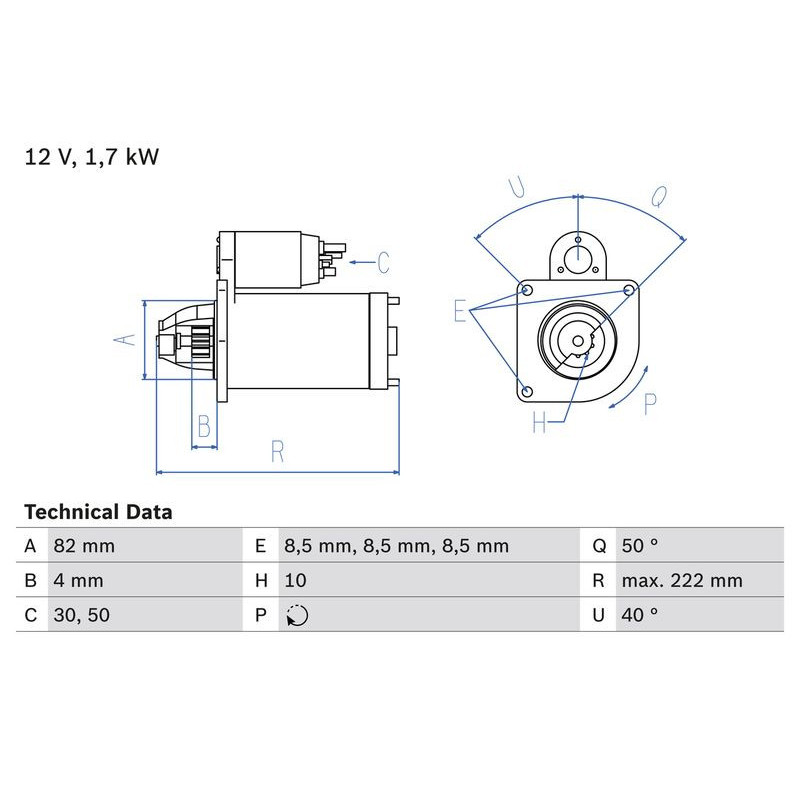 Motorino avviamento - BOSCH