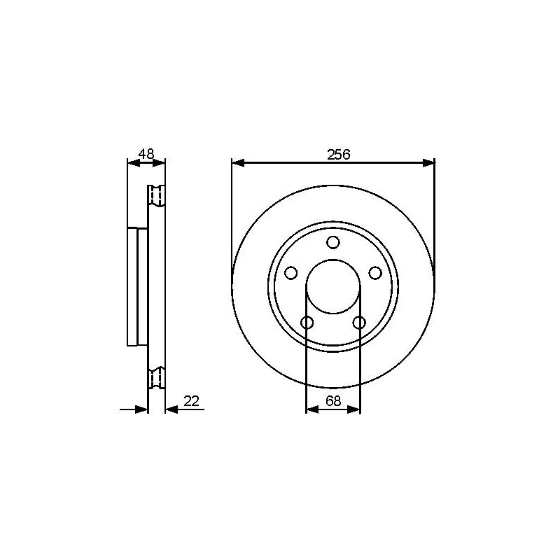 Disco freno asse posteriore - BOSCH