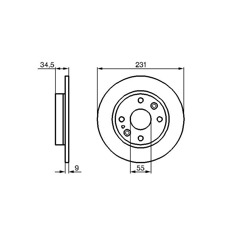 Disco freno asse posteriore - BOSCH