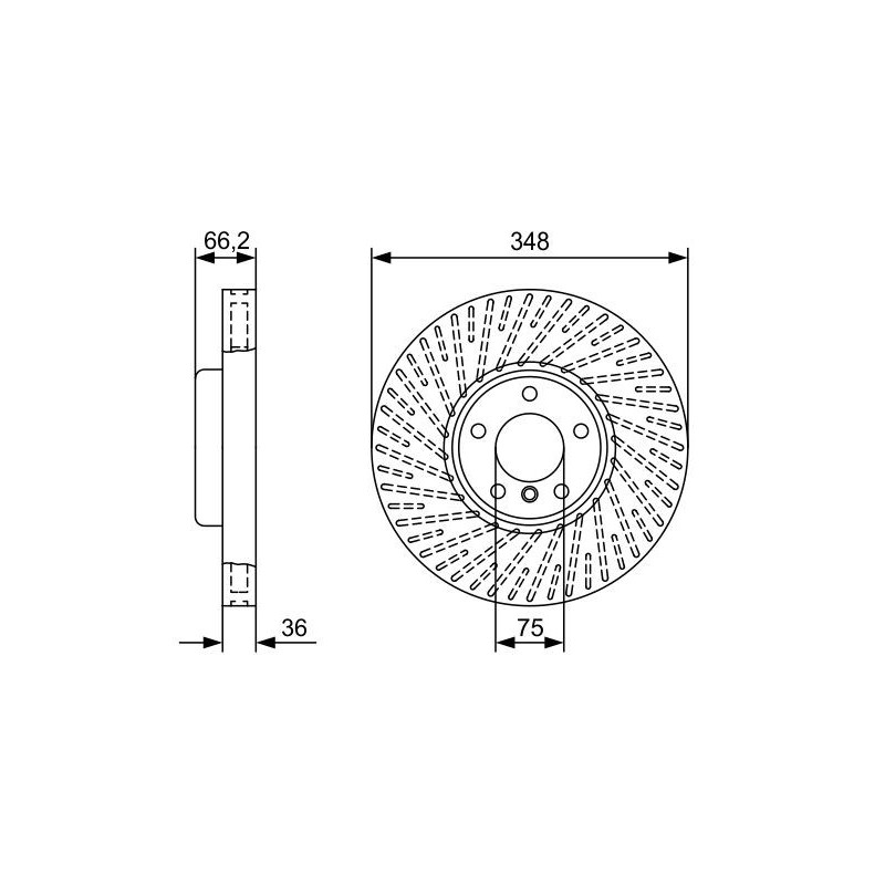 Disco freno asse anteriore - BOSCH