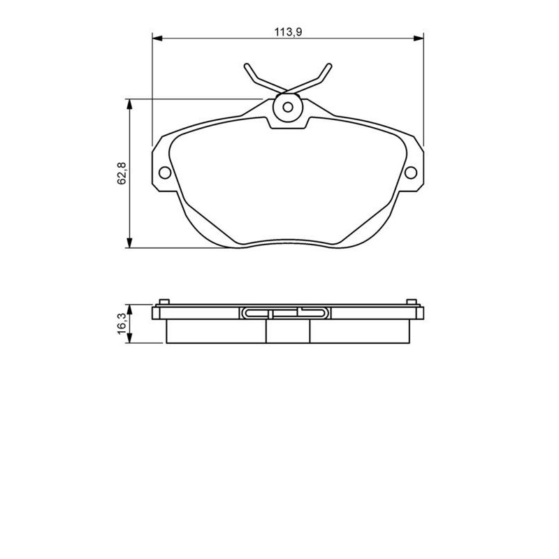 Pastiglie freno asse posteriore - BOSCH